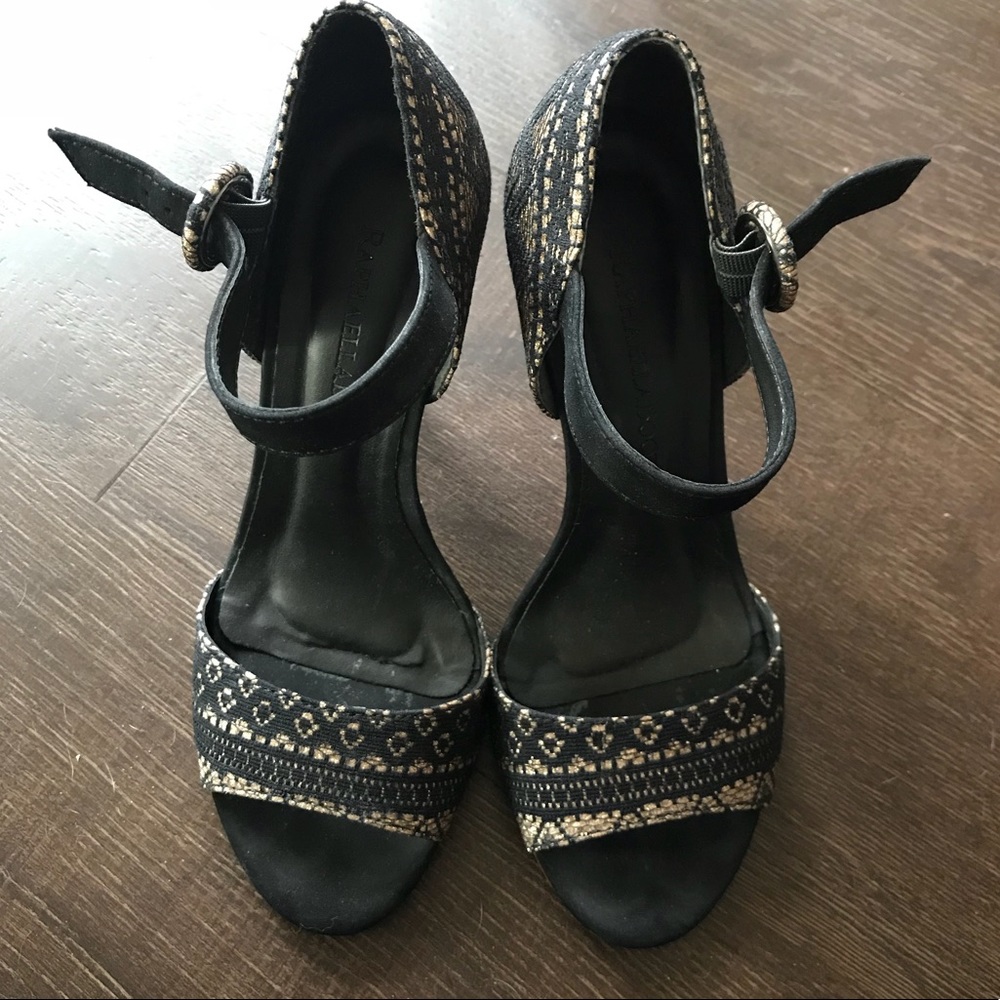 Black and Gold Heels